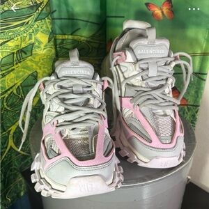 Balenciago Authentic Track Women’s Sneakers Pink and White /No Box/COA